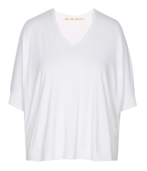 LOVE JOY VICTORY | LJV • T-Shirt Oversized | Organic Cotton | White