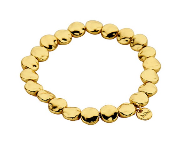 BIBA • Armband Nuggets Hammered | Gold | Silber Plattiert