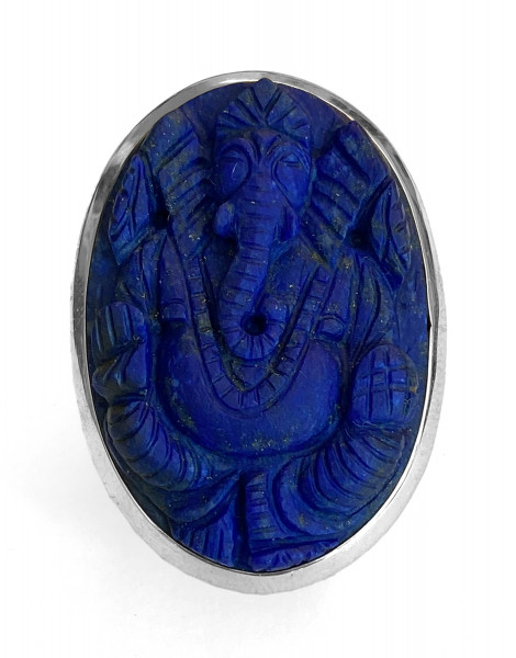 Steinring • Lapislazuli | Ganesha