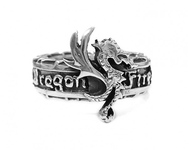 ELFCRAFT • Ring | Dragon Fire Band & Dragon