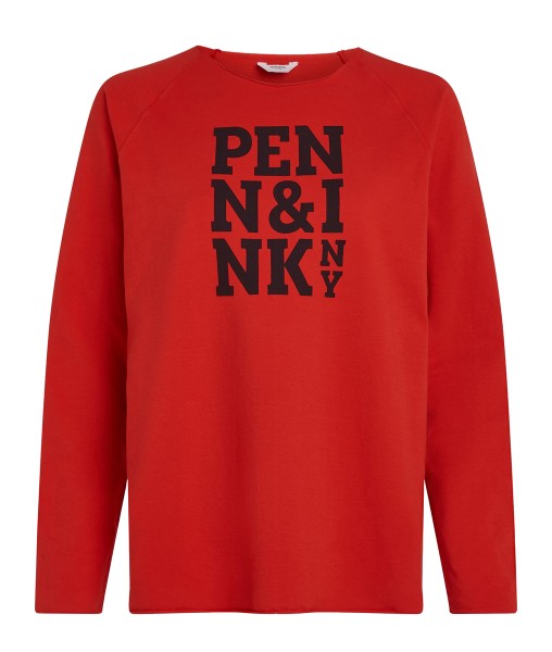 PENN&INK N.Y • Sweatshirt | Sweater Print W23LTD | Red