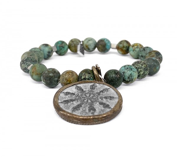 ICON Armband • Shanti Buddha10 | African Turquoise